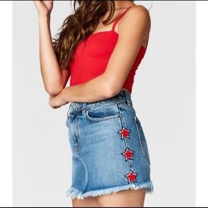 Calmar LF Colin Denim Red Stars Skirt